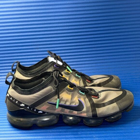 Size 12- Men’s Nike Air VaporMax 2019 SE Black Multi Windbreaker CI1240-023 - Picture 1 of 8